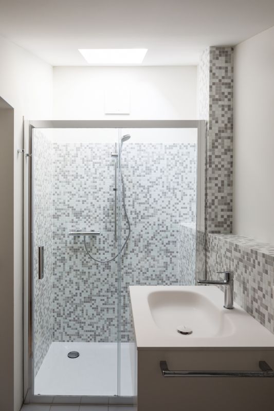Elegant Shower with Tile Accents