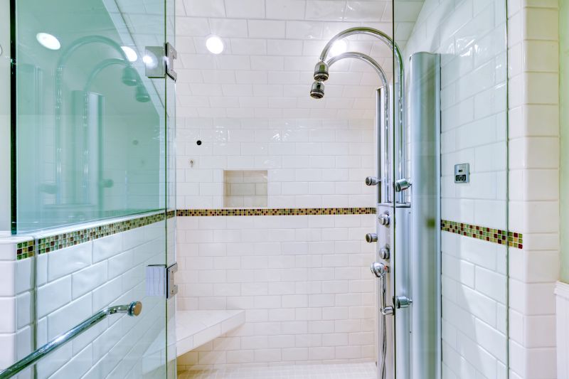 Modern Shower with Multiple Heads